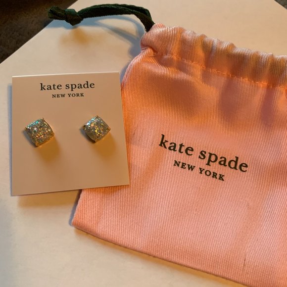 kate spade Jewelry Kate Spade Sparkly Stud Earrings Never Worn